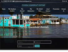Tablet Screenshot of floridahouseboatrentals.com